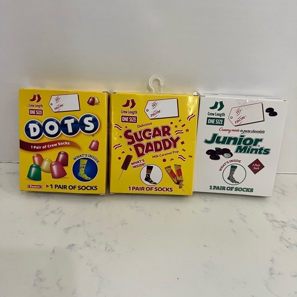 Colorful Retro Toy Set with Nostalgic Design. 3 pairs of socks!